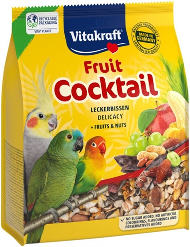 VITAKRAFT PARKIET / AGAPORNIS FRUIT COCKTAIL DELICACY FRUITS / NUTS