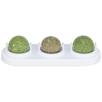 TRIXIE SPEELBALLEN MATATABI EN CATNIP MET HOUDER