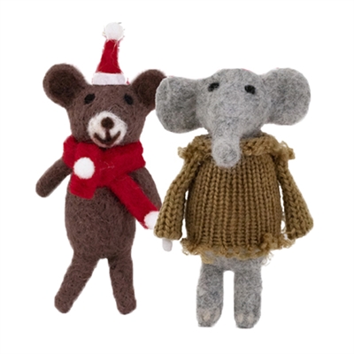 CUPID & COMET BENEDICT BEER EN EVA OLIFANT DUO WOL