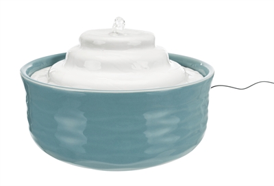 TRIXIE DRINKFONTEIN VITAL FALLS KERAMISCH BLAUW / WIT