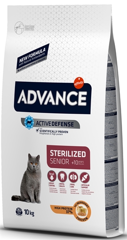 ADVANCE CAT STERILIZED SENSITIVE SENIOR 10+