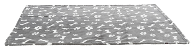 TRIXIE HONDENDEKEN KENNY FLEECE BOT / POOTJES GRIJS — 100X75 CM