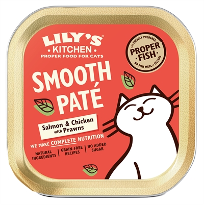 LILY'S KITCHEN CAT SALMON & CHICKEN SMOOTH PATE CATCH OF THE DAY