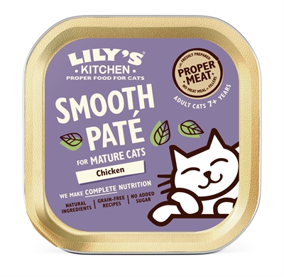 LILY'S KITCHEN CAT MATURE SMOOTH PATE CHICKEN SUPPER