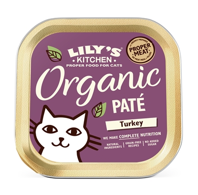 LILY'S KITCHEN CAT ORGANIC TURKEY PATE