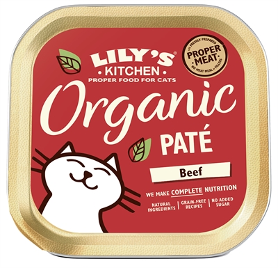 LILY'S KITCHEN CAT ORGANIC BEEF PATE