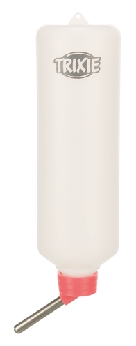 Trixie drinkfles kunststof met draadbeugel assorti (450 ML 12 ST)