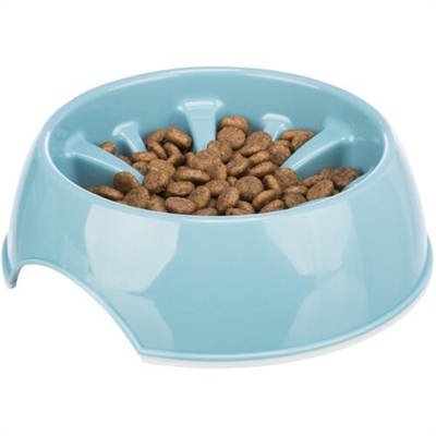 TRIXIE VOERBAK SLOWFEEDING KUNSTSTOF / TPR ASSORTI — 20 CM 800 ML — afbeelding 2