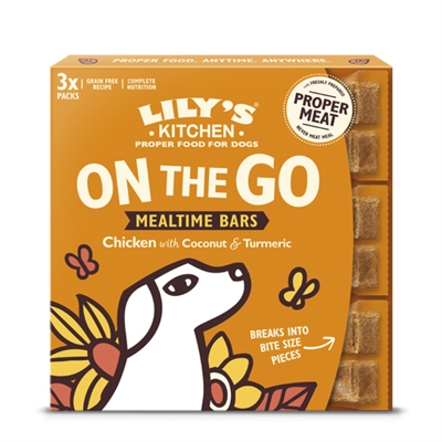 LILY&#039;S KITCHEN DOG ADULT CHICKEN ON THE GO BARS MULTIPACK