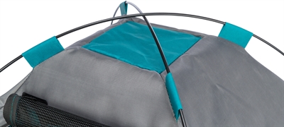 TRIXIE TENT VOOR HONDEN DONKERGRIJS / PETROL — 80X65X63 CM — afbeelding 4