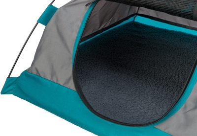 TRIXIE TENT VOOR HONDEN DONKERGRIJS / PETROL — 80X65X63 CM — afbeelding 6