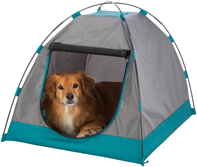 TRIXIE TENT VOOR HONDEN DONKERGRIJS / PETROL — 80X65X63 CM — afbeelding 7