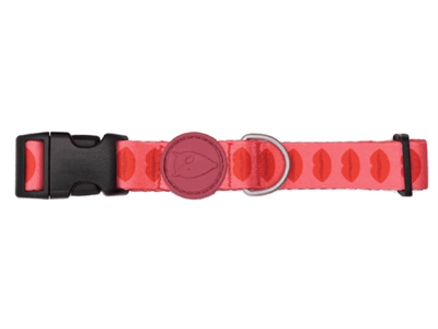 MORSO HALSBAND GERECYCLED LIPSTICK ROZE — 37-58X2,5 CM