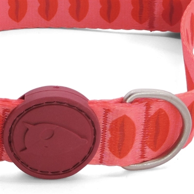 MORSO HALSBAND GERECYCLED LIPSTICK ROZE — 37-58X2,5 CM — afbeelding 2