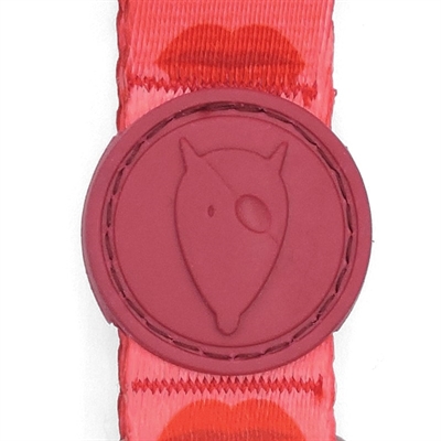 MORSO HALSBAND GERECYCLED LIPSTICK ROZE — 37-58X2,5 CM — afbeelding 5