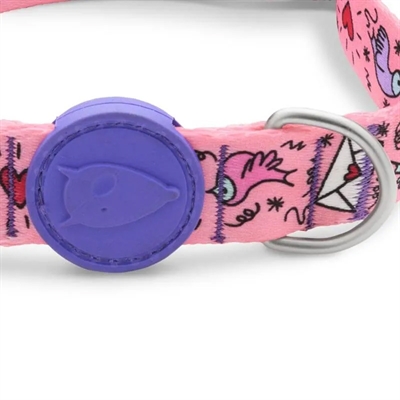 MORSO HALSBAND HOND GERECYCLED SWEET TWEET ROZE — 37-58X2,5 CM — afbeelding 2
