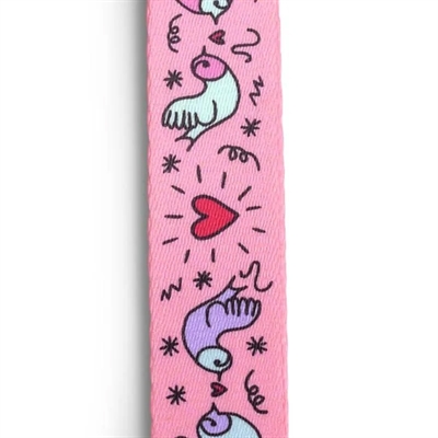 MORSO HONDENTUIG H-TUIG GERECYCLED SWEET TWEET ROZE — 60-80X2,5 CM — afbeelding 3