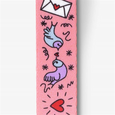 MORSO MINI HONDENTUIG VERSTELBAAR GERECYCLED SWEET TWEET ROZE — 29-38X2,5 CM — afbeelding 3