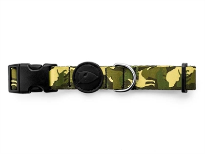 MORSO HALSBAND HOND GERECYCLED FULL METAL DOG BRUIN — 37-58X2,5 CM