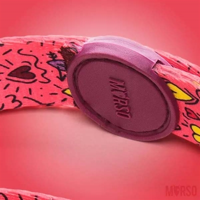 MORSO HONDENRIEM VERSTELBAAR GERECYCLED PINK THINK ROZE — 75-230X1,5 CM 4-20 KG — afbeelding 5