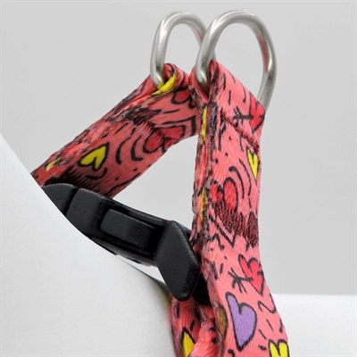 MORSO MINI HONDENTUIG VERSTELBAAR GERECYCLED PINK THINK ROZE — 29-38X2,5 CM — afbeelding 5