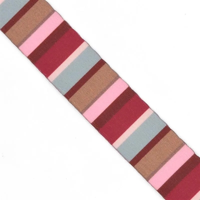 MORSO HALSBAND HOND GERECYCLED SKYLINE ROOD / ROZE — 37-58X2,5 CM — afbeelding 3