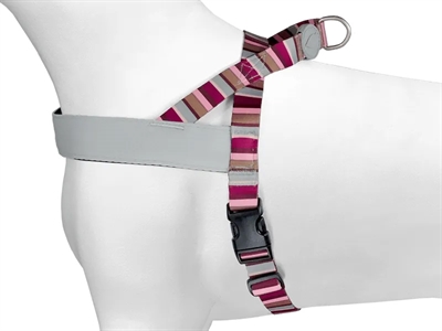 MORSO NORWEGIAN HONDENTUIG GERECYCLED SKYLINE ROOD / ROZE — 46-60X42 CM