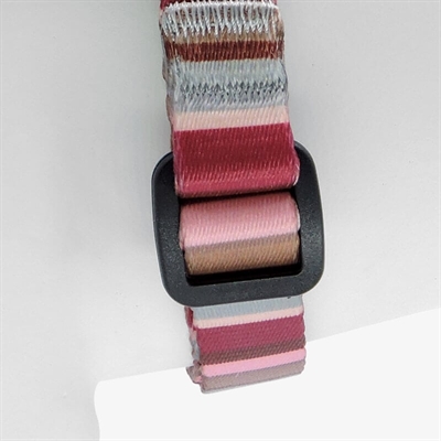 MORSO MINI HONDENTUIG VERSTELBAAR GERECYCLED SKYLINE ROOD / ROZE — 29-38X2,5 CM — afbeelding 6