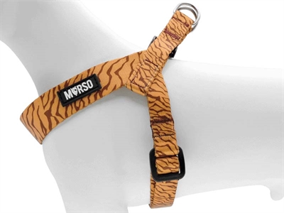 MORSO MINI HONDENTUIG VERSTELBAAR GERECYCLED JUNGLE DRUM ORANJE — 29-38X2,5 CM — afbeelding 2
