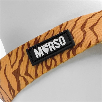 MORSO MINI HONDENTUIG VERSTELBAAR GERECYCLED JUNGLE DRUM ORANJE — 29-38X2,5 CM — afbeelding 4
