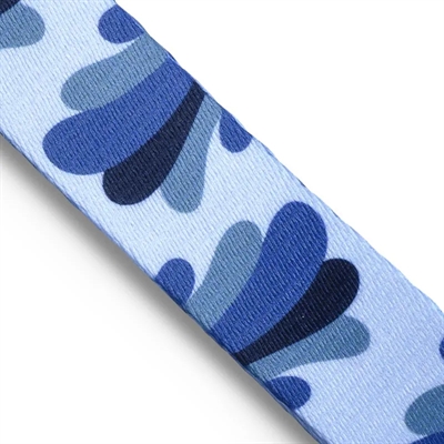 MORSO HALSBAND HOND GERECYCLED SPLASH BLAUW — 37-58X2,5 CM — afbeelding 3