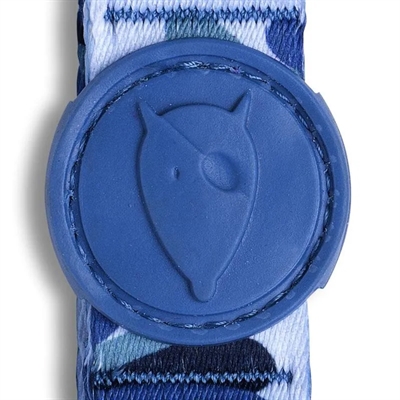 MORSO HALSBAND HOND GERECYCLED SPLASH BLAUW — 37-58X2,5 CM — afbeelding 5