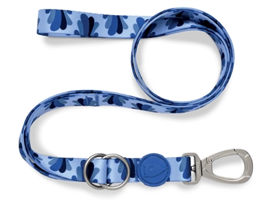 MORSO HONDENRIEM VERSTELBAAR GERECYCLED SPLASH BLAUW