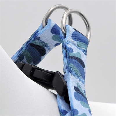MORSO MINI HONDENTUIG VERSTELBAAR GERECYCLED SPLASH BLAUW — 29-38X2,5 CM — afbeelding 5
