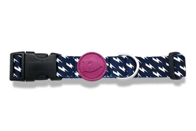 MORSO HALSBAND HOND GERECYCLED POWER FLOW ZWART — 37-58X2,5 CM