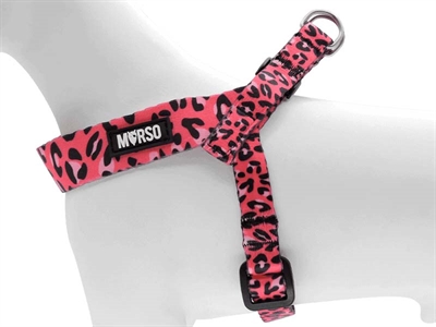 MORSO MINI HONDENTUIG VERSTELBAAR GERECYCLED BUBBLE LEO ROZE — 29-38X2,5 CM — afbeelding 2