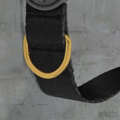 MORSO HALSBAND HOND GERECYCLED GOLD CAVIAR GOUD — 37-58X2,5 CM — afbeelding 5
