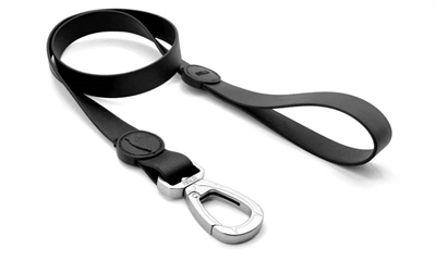 Morso hondenriem waterproof gerecycled black zwart afbeelding