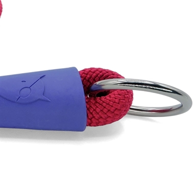 MORSO HALF SLIP HALSBAND HOND REGULAR ROPE GERECYCLED RED VELVET ROOD — 55X1 CM — afbeelding 3