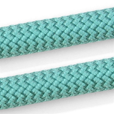 MORSO HALF SLIP HALSBAND HOND REGULAR ROPE GERECYCLED AQUAMARINE BLAUW — 50X1 CM