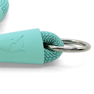MORSO HALF SLIP HALSBAND HOND REGULAR ROPE GERECYCLED AQUAMARINE BLAUW — 50X1 CM — afbeelding 3