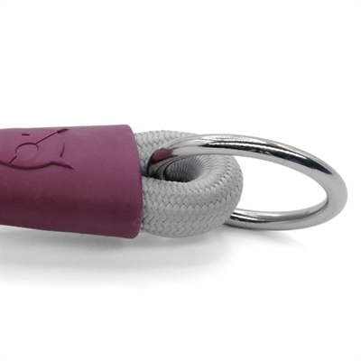 MORSO HALF SLIP HALSBAND HOND SOFT ROPE GERECYCLED GREY GRIJS — 50X1 CM — afbeelding 3