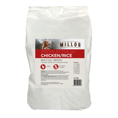 MILLOR PREMIUM EXTRUDED FRESH ADULT CHICKEN / RICE
