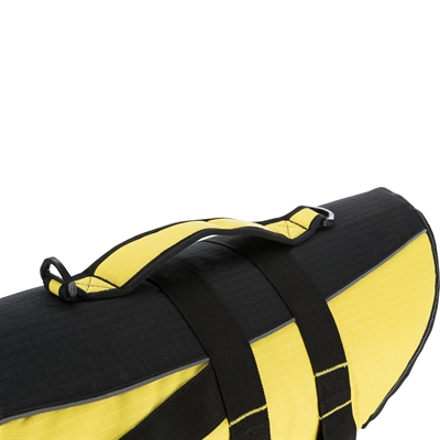 TRIXIE ZWEMVEST GEEL / ZWART — M 45-72X45 CM — afbeelding 3
