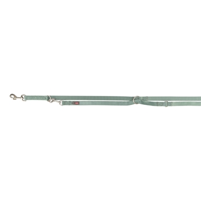 TRIXIE HONDENRIEM PREMIUM VERSTELBAAR SALIE GROEN — 200X1 CM