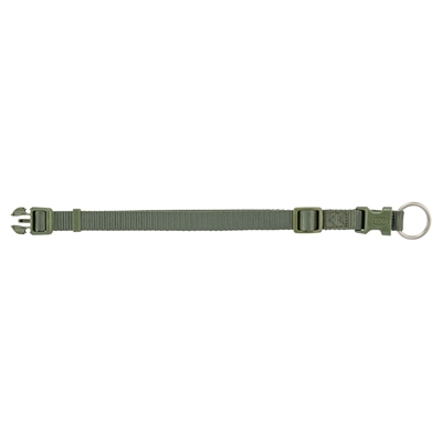 TRIXIE HALSBAND HOND PREMIUM OLIJFGROEN — 30-45X1,5 CM