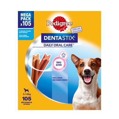 Pedigree Dentastix Mini - Kauwstaaf Gebitsverzorgende Hondensnacks - 105 stuks