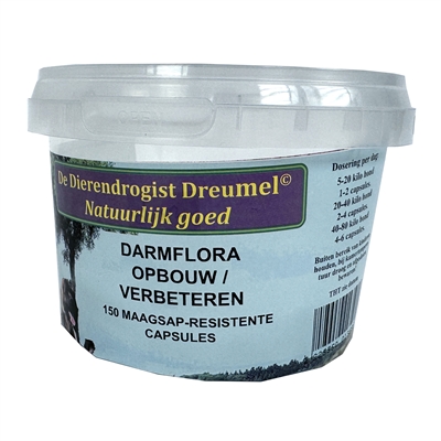 Dierendrogist Darmflora opbouw / verbeterend capsules