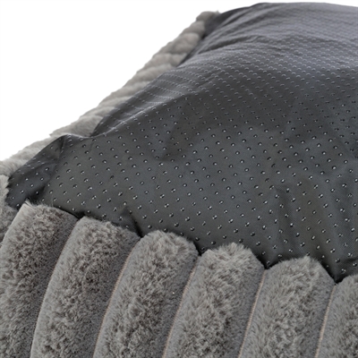 TRIXIE HONDENMAND LONNI RIBFLUWEEL HOEKIG GRIJS — 80X60 CM — afbeelding 3