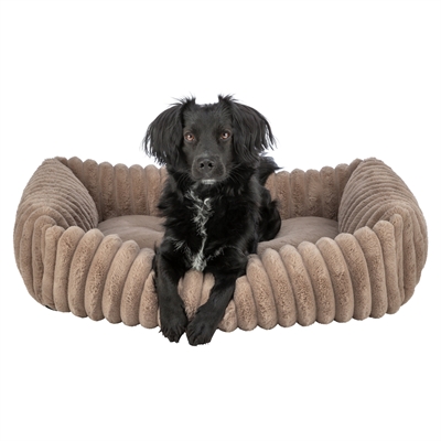 TRIXIE HONDENMAND LONNI RIBFLUWEEL HOEKIG LICHTBRUIN — 80X60 CM — afbeelding 5